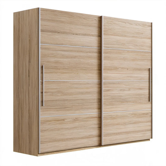Szafa przesuwna dąb sonoma 180 × 60 × 215 cm z płyty laminowanej